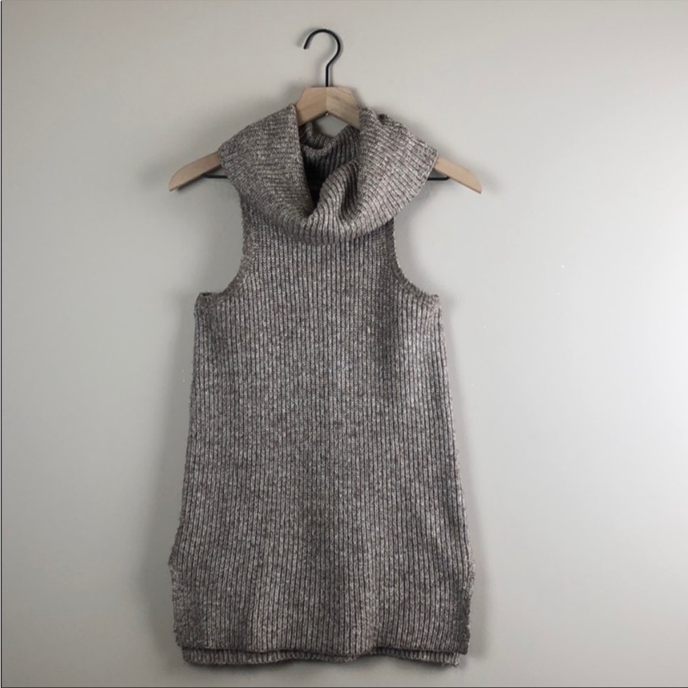 BKE Red Cowl Neck Sleeveless Sweater (XS)